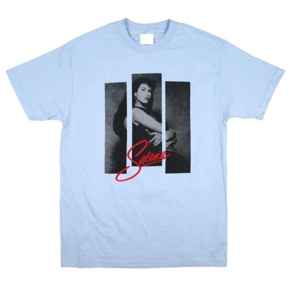 Selena T-Shirts Light Blue Unisex